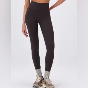 Adanola High-Waist Full-Length Leggings in Dark Brown xs fits like xxs